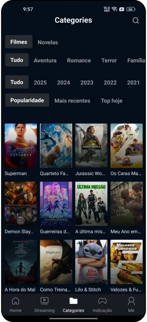 Capturas de tela